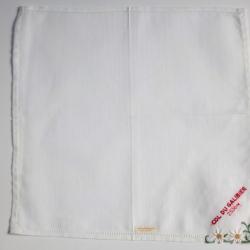 Mouchoir brodé coton Col du Galibier Edelweiss