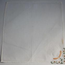 Mouchoir brodé coton Grand-Bornand Haute-Savoie