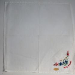 Mouchoir brodé coton Alpe d'Huez