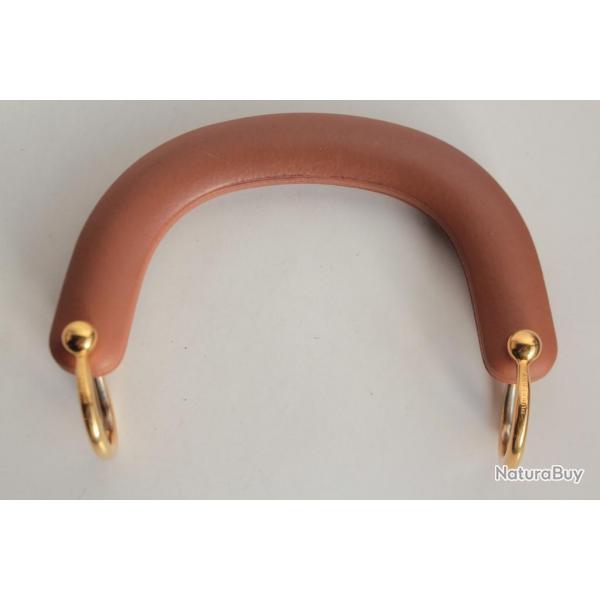 BURBERRY Poigne Sac  main cuir marron