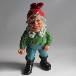 Nain de Jardin Gnome terre cuite Allemagne vintage
