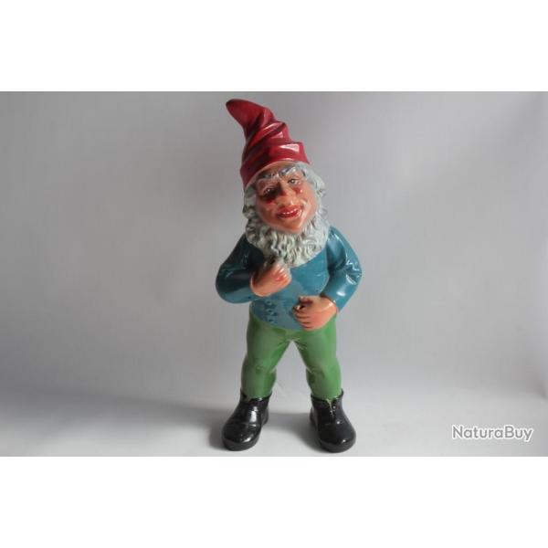 Nain de Jardin Gnome terre cuite Allemagne vintage