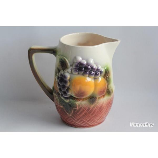 Pichet barbotine Fruits St Clment N7528