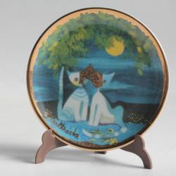 GOEBEL Amici della Luna Chats porcelaine Rosina Wachtmeister Allemagne