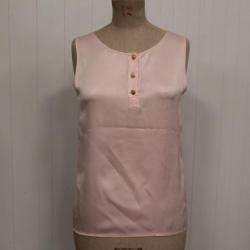 CHANEL Haut soie rose vintage Femme
