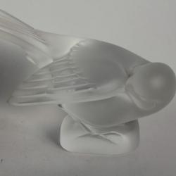 LALIQUE Presse-papier Moineau Coquet cristal