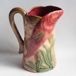 Pichet barbotine Poisson Poët Laval