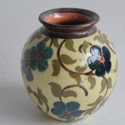 Vase terre vernissée René NICOLE Poterie Savoyarde Megeve