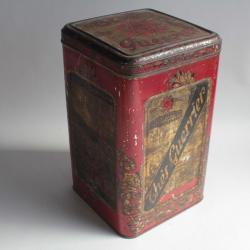 Boîte à thé tôle lithographiée thés Guerrier Nime