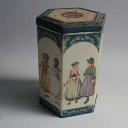 Boîte à café tôle lithographiée cafés Mercure Suisse