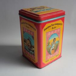 Boîte à thé tôle lithographiée London tea company bâle