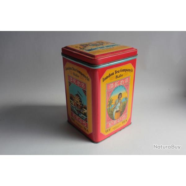 Bote  th tle lithographie London tea company ble