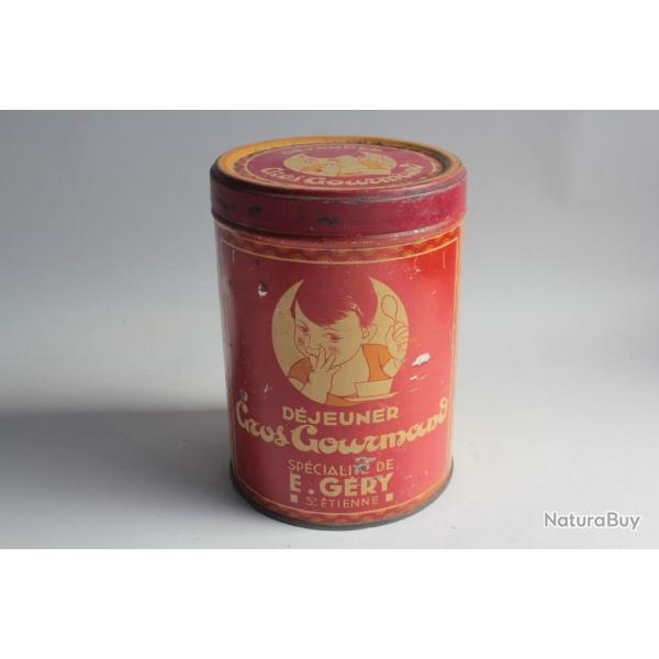 Bote chocolats tle lithographie Djeuner Gros Gourmand