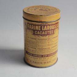 Boîte chocolats tôle lithographiée Cacao Farine Larousse Bordeaux
