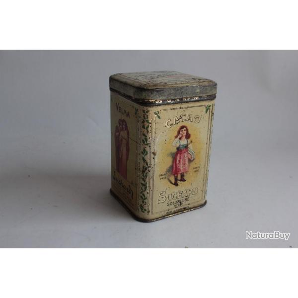 Bote chocolats tle lithographie Cacao solubilis Suchard