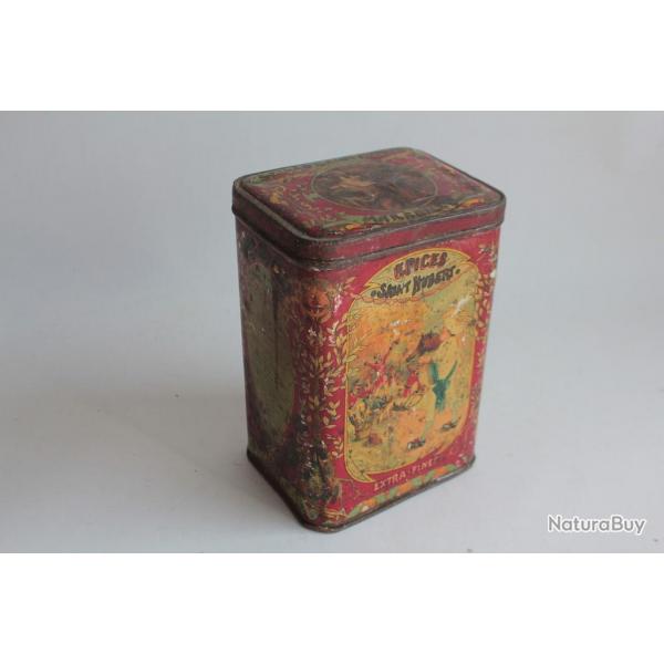 Bote biscuits tle lithographie Epices Saint Hubert extra fines