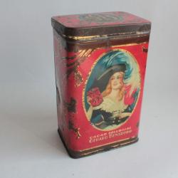 Boîte chocolat cacao tôle lithographiée Gérard Bensdorp