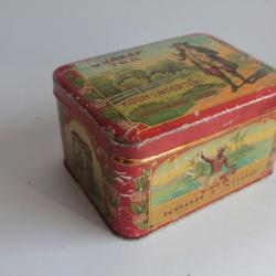 Boîte à thé tôle lithographiée quaker tea Kooh-I-Noor