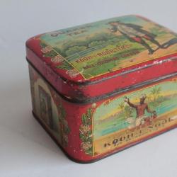 Boîte à thé tôle lithographiée quaker tea Kooh-I-Noor