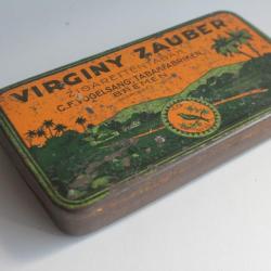 Boîte à cigarettes en tôle lithographiée Virginy Zauber Bremen