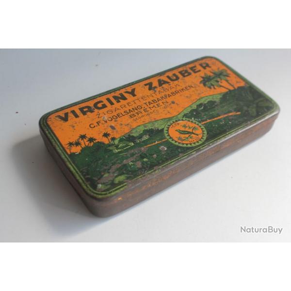 Bote  cigarettes en tle lithographie Virginy Zauber Bremen