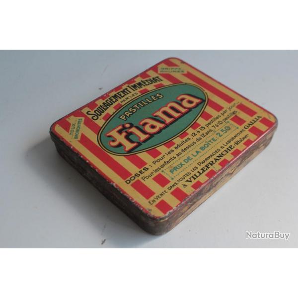 Bote mdicaments tle lithographie pastilles Fiama Pharmacie