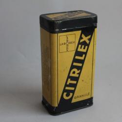 Boîte médicaments tôle lithographiée Citrilex granulé Laborex Pharmacie