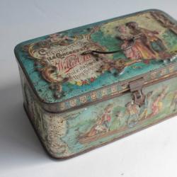 Boîte à biscuits tôle lithographiée Extra Williot La Concorde