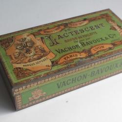 Boîte à savon tôle lithographiée le lactescent vachon-bavoux & cie Lyon