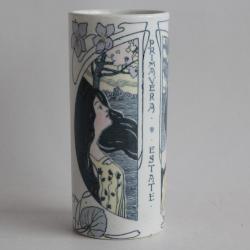 Vase rouleau Printemps Été Femmes S.C. Richard Italie Art Nouveau
