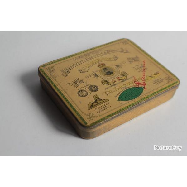 Bote  cigarettes en tle lithographie ED.LAURENS Le Khdive Figaro