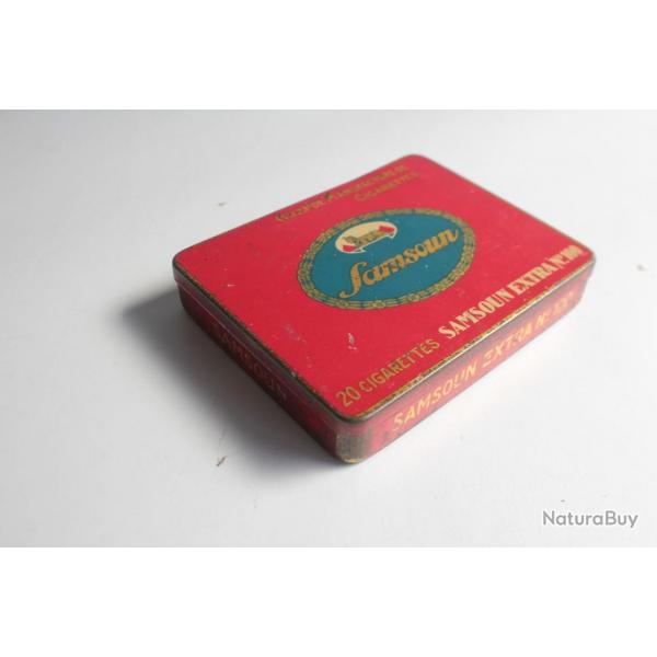 Bote  Cigarettes tle lithographie Samsoun extra n100