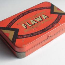 Boîte médicaments tôle lithographiée Flawa pharmacie de poche
