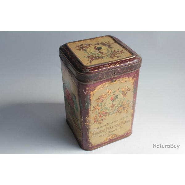 Bote caf tle lithographie au coq gaulois Franois Prve