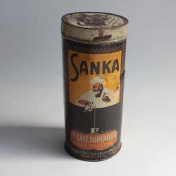 Boîte café tôle lithographiée Sanka café supérieur