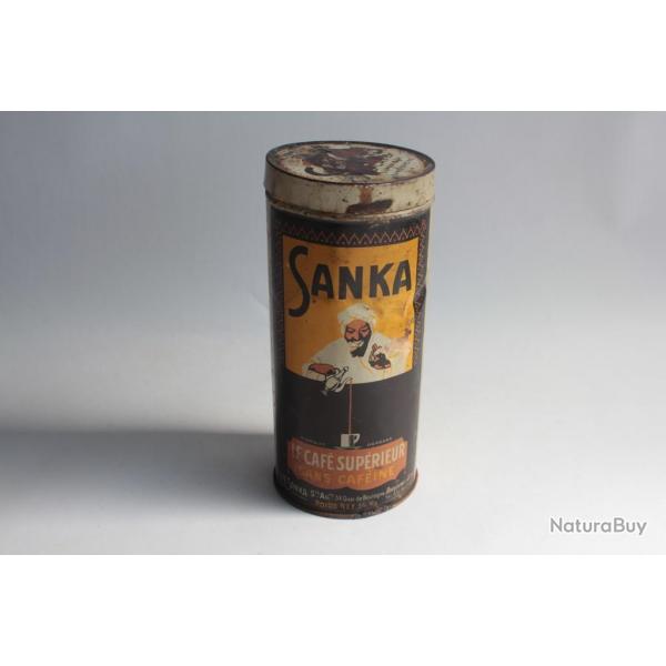 Bote caf tle lithographie Sanka caf suprieur