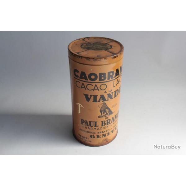 Bote chocolats tle lithographie Cacao lact a la viande Caobrandt
