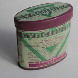 Boîte médicaments tôle lithographiée cynéfluine
