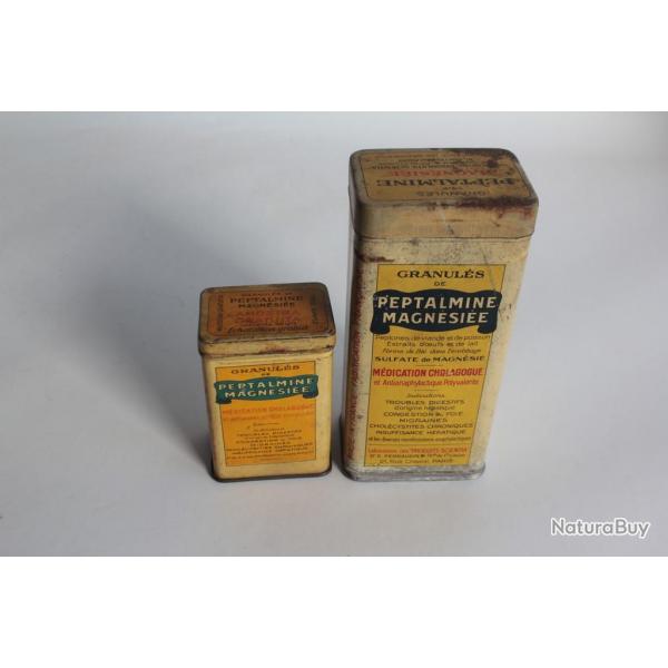 2 Bote mdicaments tle lithographie peptalmine magnsie Pharmacie