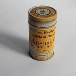 Boîte médicaments tôle lithographiée Adsorgan heyden Suisse