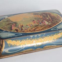 Boîte tôle lithographiée Art Nouveau