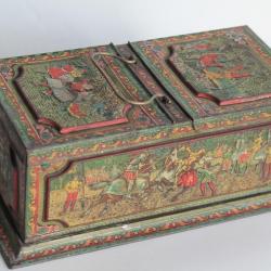 Boîte biscuits tôle lithographiée Huntley & Palmers Mosaïque