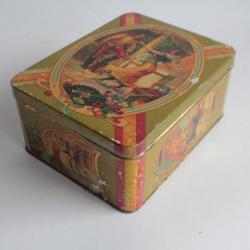 Boîte tôle lithographiée Biscuits Olibet Espagne Flamenco