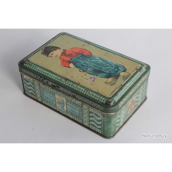 Bote tle lithographie L'Americana Biscuits Delta M.A. Gatti Torino