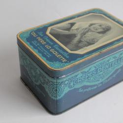 Boîte tôle lithographiée Crêpes dentelles Au père la galette