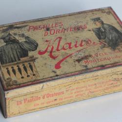 Boîte tôle lithographiée Pastilles d'Orateur Klaus