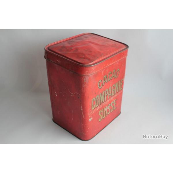 Bote tle lithographie Chocolat Cacao Compagnie Suisse