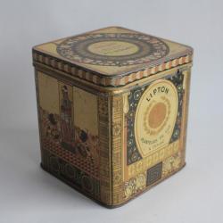 Boîte tôle lithographiée Thé ceylan Lipton 500g