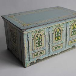 Boîte à biscuit tôle lithographiée biscuits & confiserie Kambly Emmental