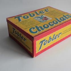 Boîte chocolat cacao Tobler carton papier lithographiée Suisse